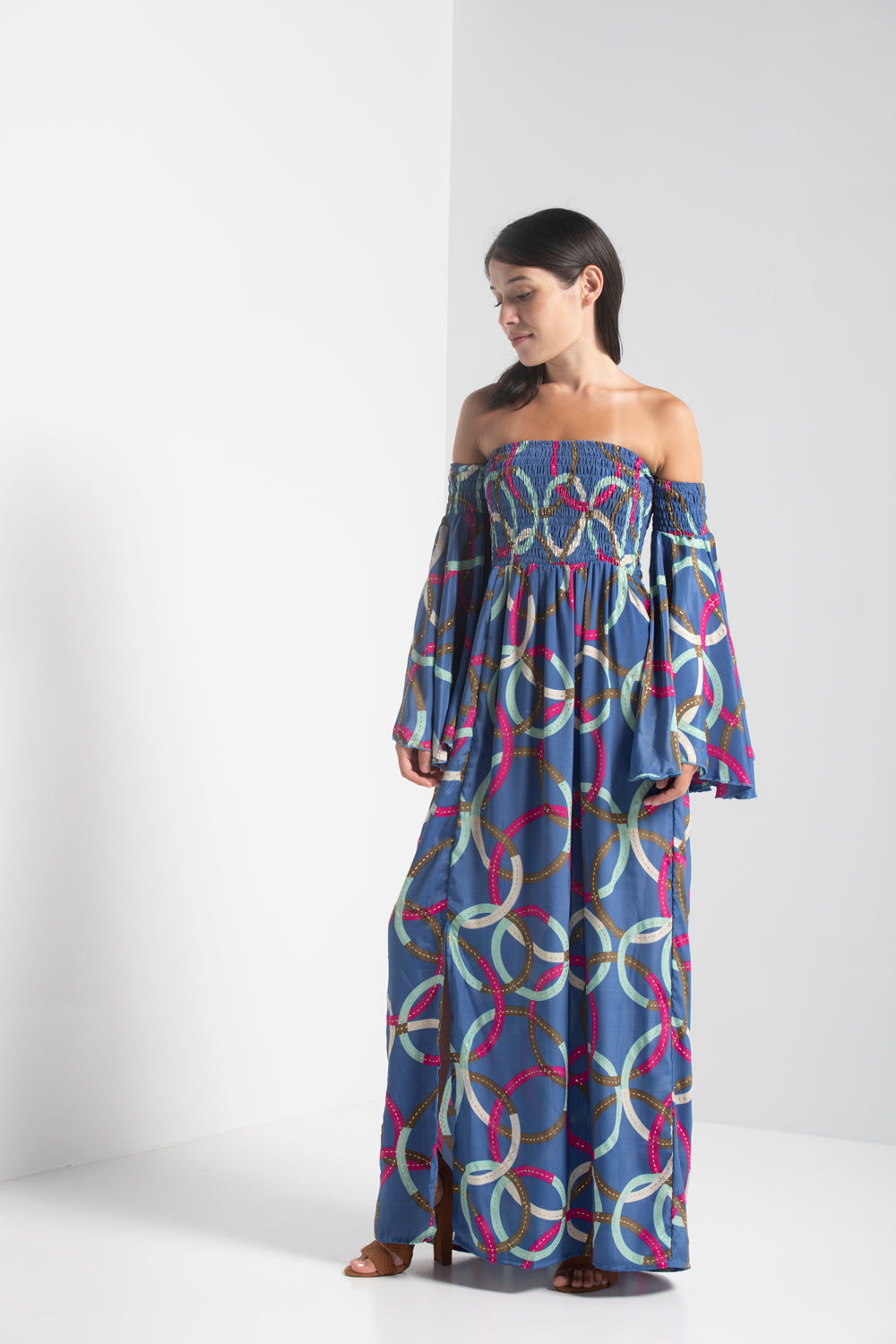 Bell Sleeve Maxi Dress | Women's Bell Sleeve Dress | iriswand