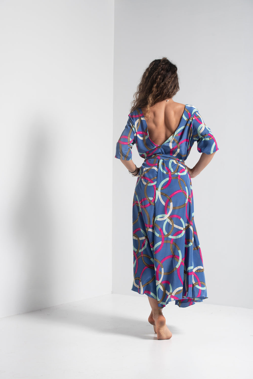 Savannah Long Maxi Dress | V-Neck Long Dress | iriswand