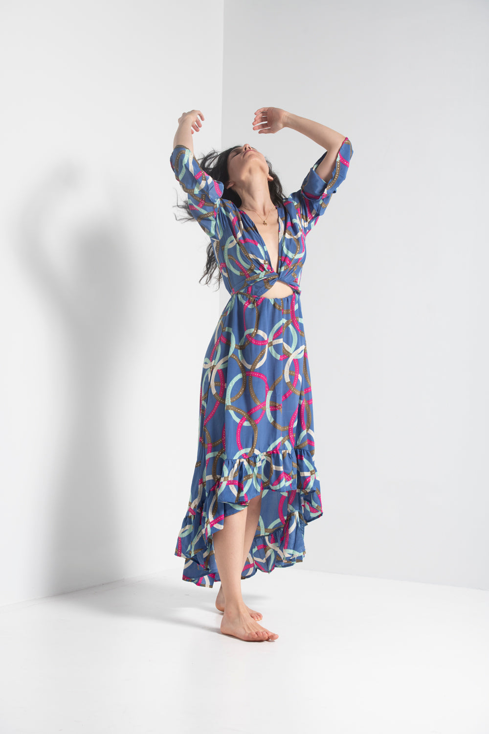 Long Sleeve Dress | Long Sleeve Printed Dress | iriswand