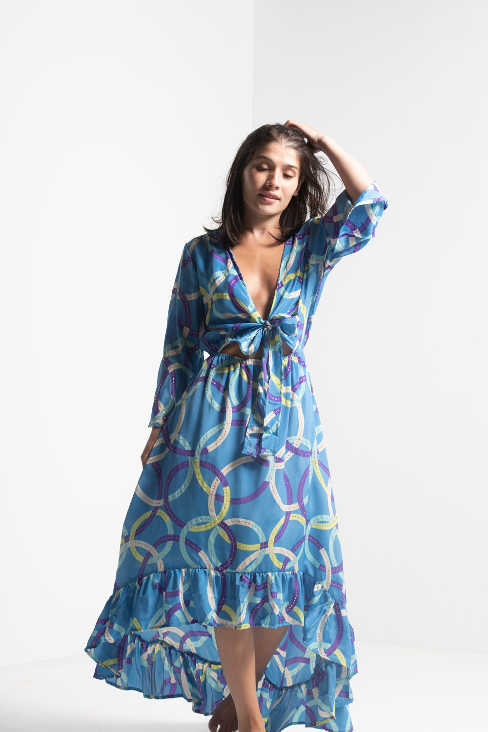 Long Sleeve Dress | Long Sleeve Printed Dress | iriswand